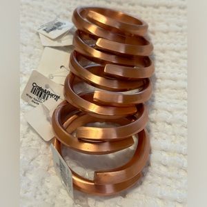 COPY - CRATE & BARREL Wrap Copper Napkin Ring, Set of 6